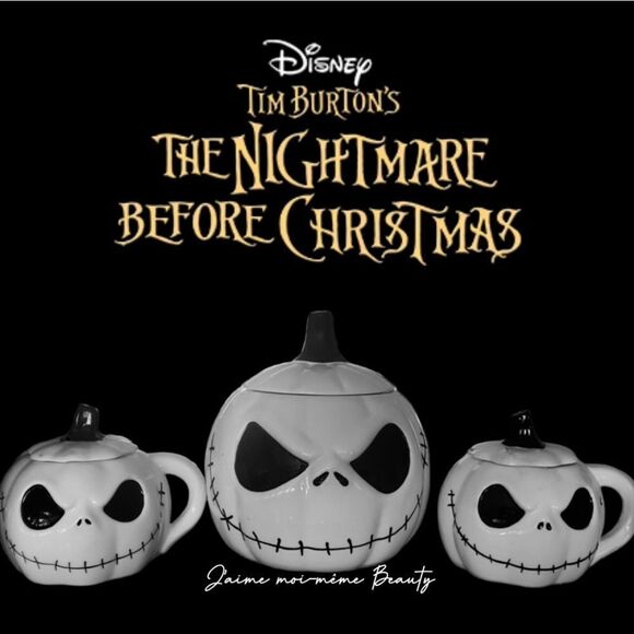 DISNEY Nightmare Before Christmas Jack Skellington Figural Canister and Mug Set - Picture 8 of 11